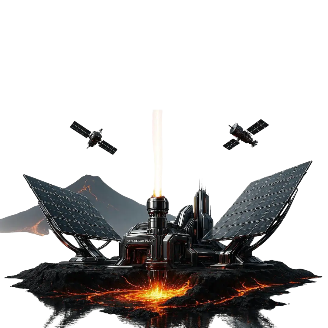 Construção Usina Geotérmica-Solar